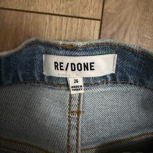 Re/Done Mid 90s High Rise Ankle Crop Jeans